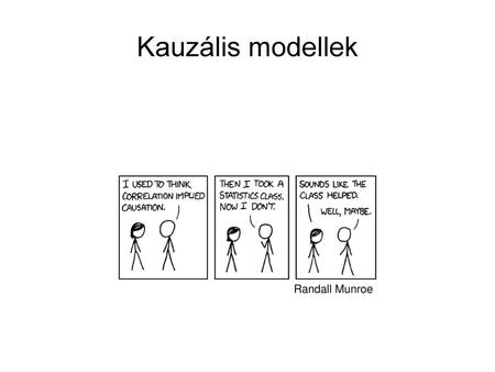 Kauzális modellek Randall Munroe.