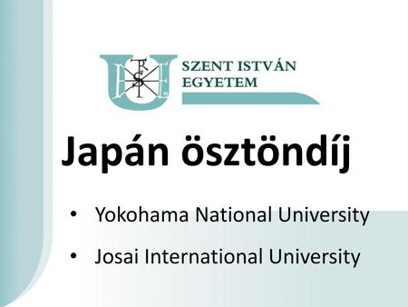 Japán ösztöndíj Yokohama National University