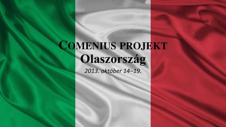 Comenius projekt Olaszország