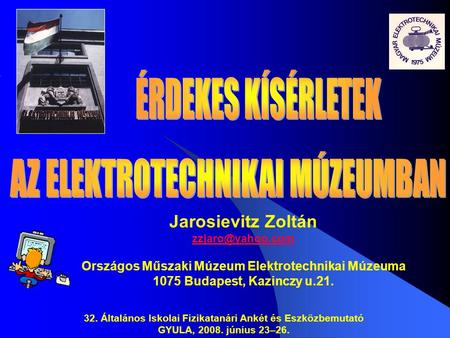 Országos Műszaki Múzeum Elektrotechnikai Múzeuma