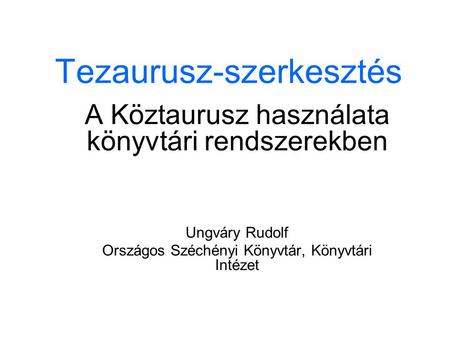Tezaurusz-szerkesztés