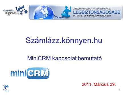MiniCRM kapcsolat bemutató