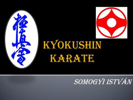 Kyokushin karate Somogyi István.
