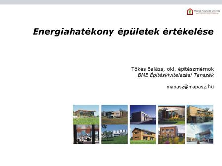 Energiahatékony épületek értékelése
