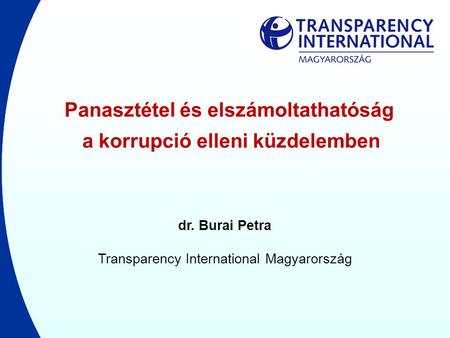 Panasztétel és elszámoltathatóság a korrupció elleni küzdelemben