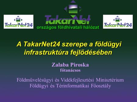 Zalaba Piroska Földművelésügyi és Vidékfejlesztési Minisztérium
