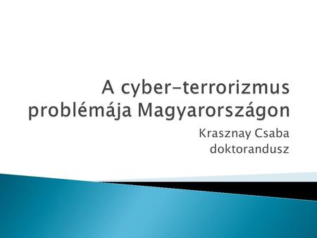 A cyber-terrorizmus problémája Magyarországon