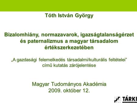 Magyar Tudományos Akadémia október 12.