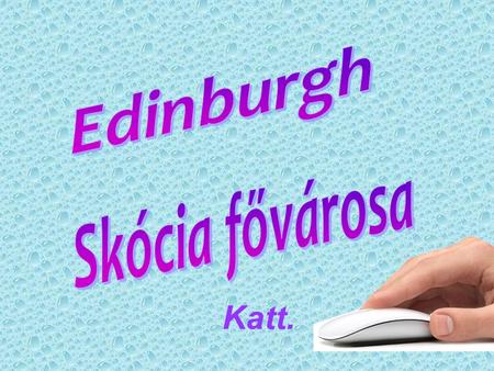 Edinburgh Skócia fővárosa Katt..