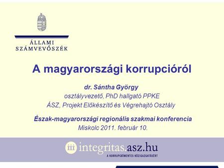 A magyarországi korrupcióról