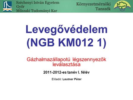 Levegővédelem (NGB KM012 1)