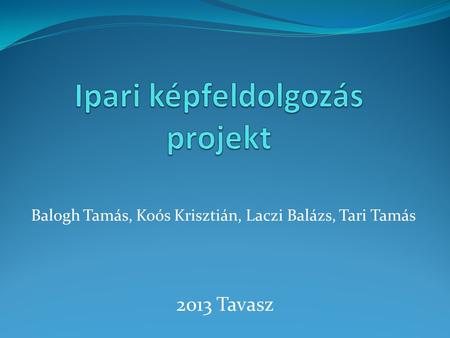 Balogh Tamás, Koós Krisztián, Laczi Balázs, Tari Tamás 2013 Tavasz.