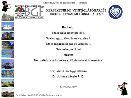 Bachelor Master Dr. Juhász László PhD.
