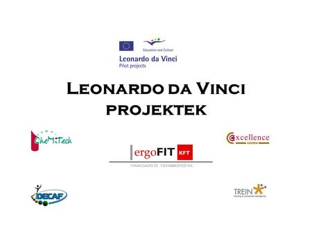 Leonardo da Vinci projektek. Leonardo da Vinci program célkit ű zései a szakmai készségek és a szaktudás fejlesztése a szakmai alapképzésben résztvevők.