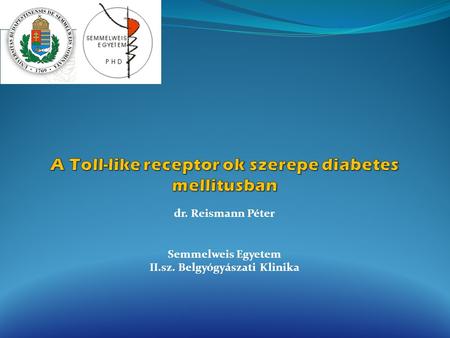 A Toll-like receptor ok szerepe diabetes mellitusban