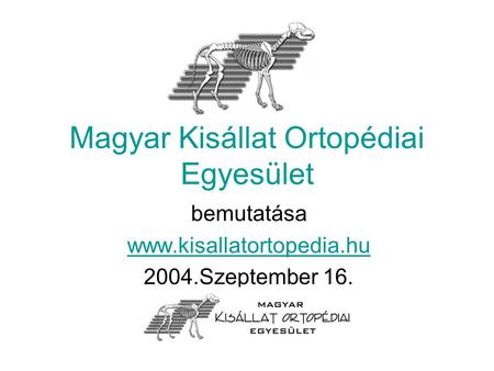 Magyar Kisállat Ortopédiai Egyesület