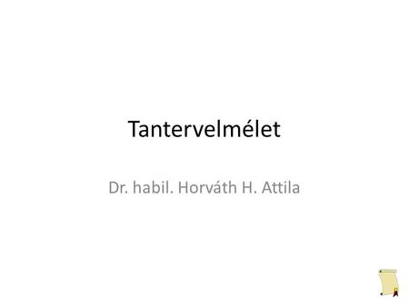 Dr. habil. Horváth H. Attila