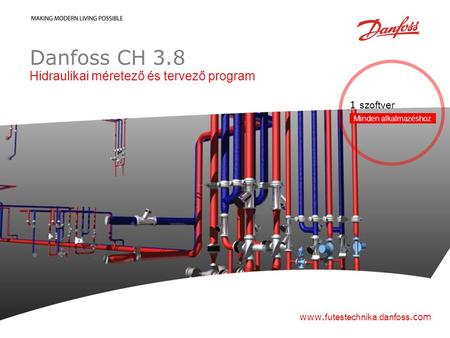 Danfoss CH 3.8 Hidraulikai méretező és tervező program 1 szoftver