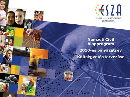 Nemzeti Civil Alapprogram 2010-es pályázati év Költségvetés tervezése.