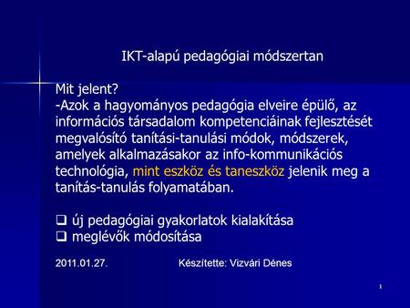 IKT-alapú pedagógiai módszertan