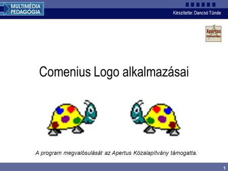 Comenius Logo alkalmazásai