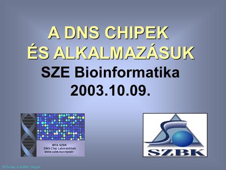 DNS-Chip Laboratórium