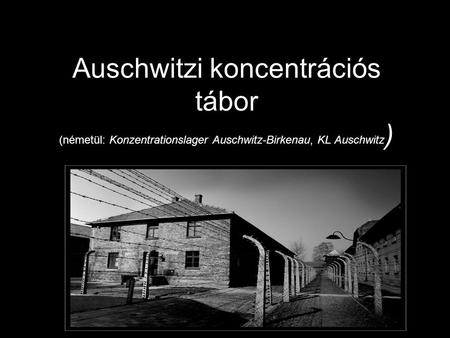 A tábor: - Auschwitz I. - Auschwitz II. (Birkenau)