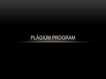 Plágium program.