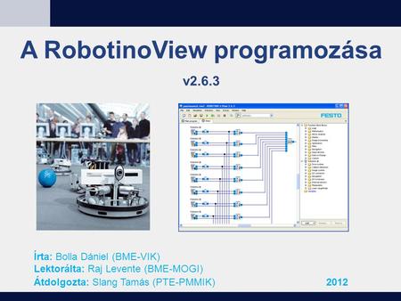 A RobotinoView programozása