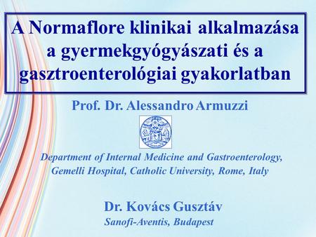 Prof. Dr. Alessandro Armuzzi