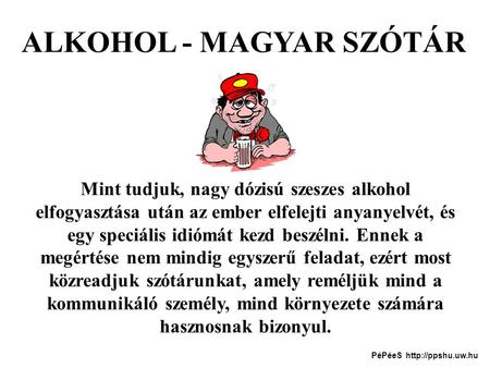 ALKOHOL - MAGYAR SZÓTÁR