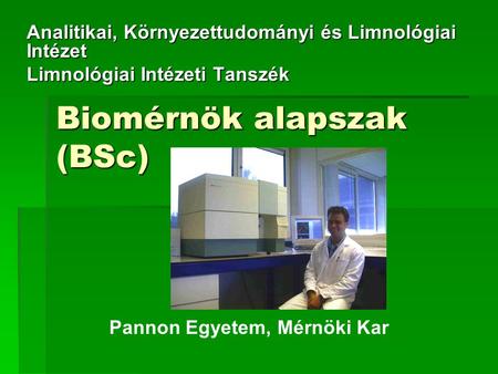 Biomérnök alapszak (BSc)