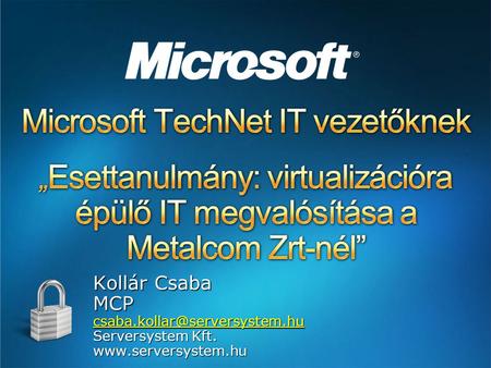 Microsoft TechNet IT vezetőknek