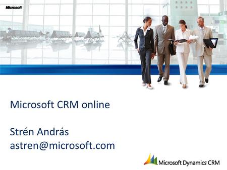 Microsoft CRM online Strén András