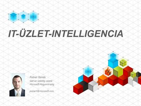 IT-ÜZLET-INTELLIGENCIA Polner Tamás Szerver üzletág vezető Microsoft Magyarország