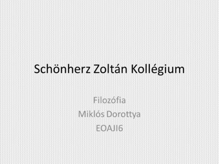 Schönherz Zoltán Kollégium