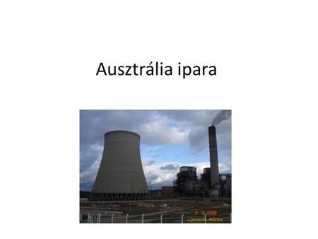 Ausztrália ipara.