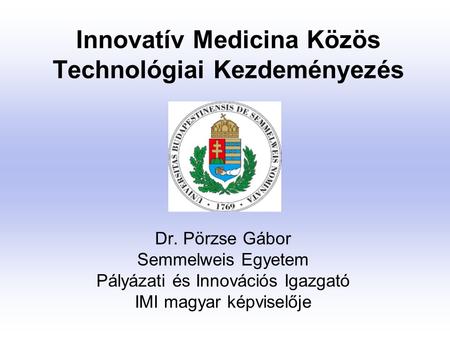 Innovatív Medicina Közös Technológiai Kezdeményezés