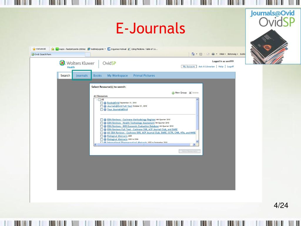 E-Journals 4/24
