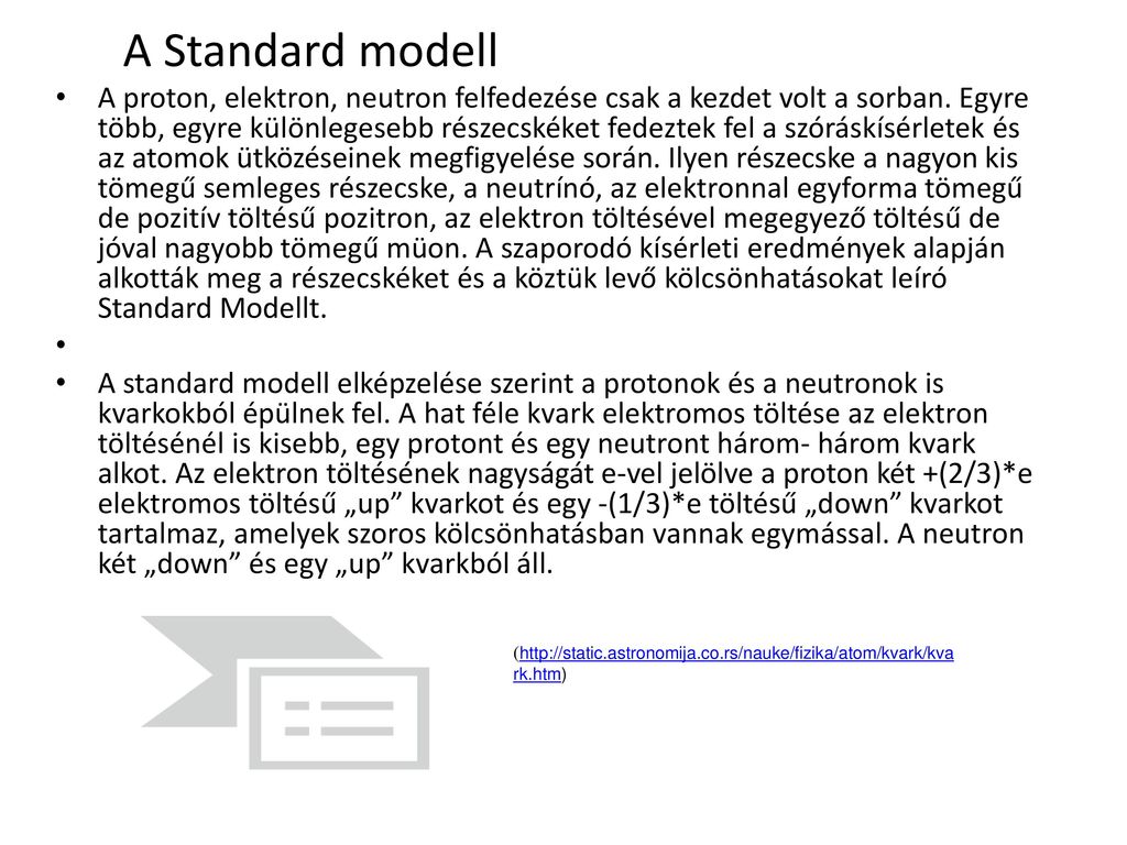 A Standard modell