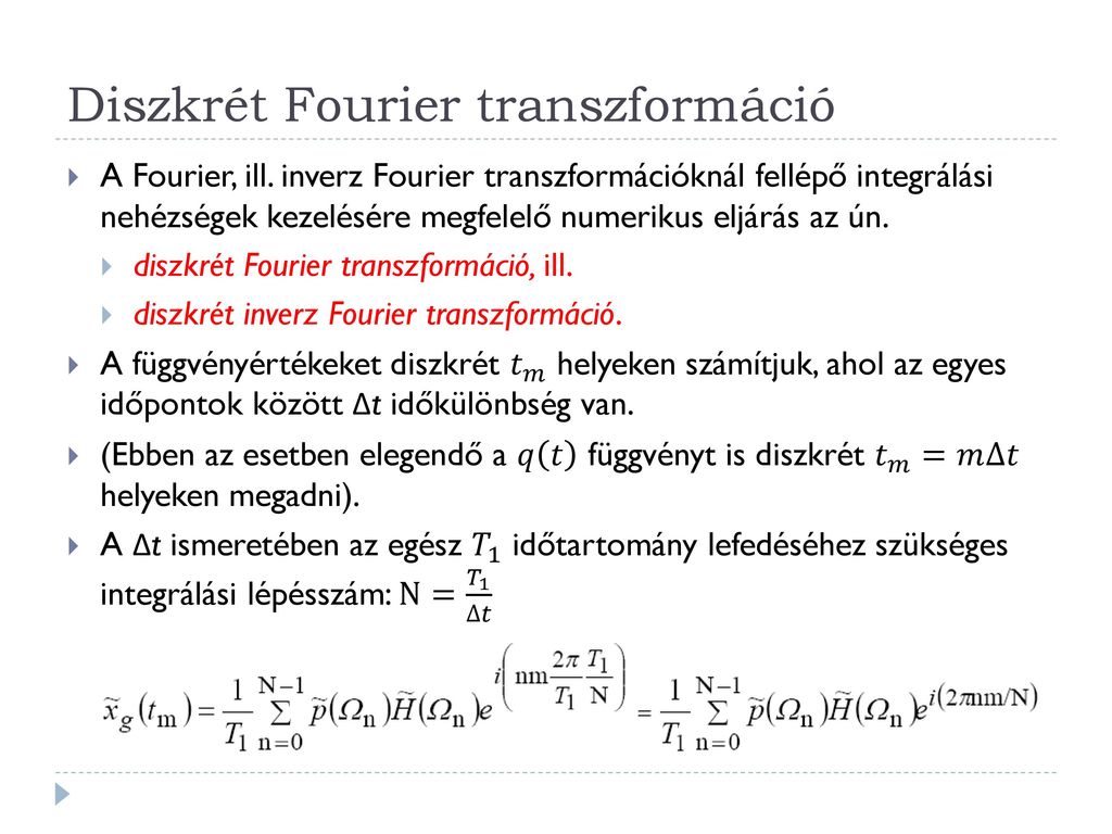 Diszkrét Fourier transzformáció