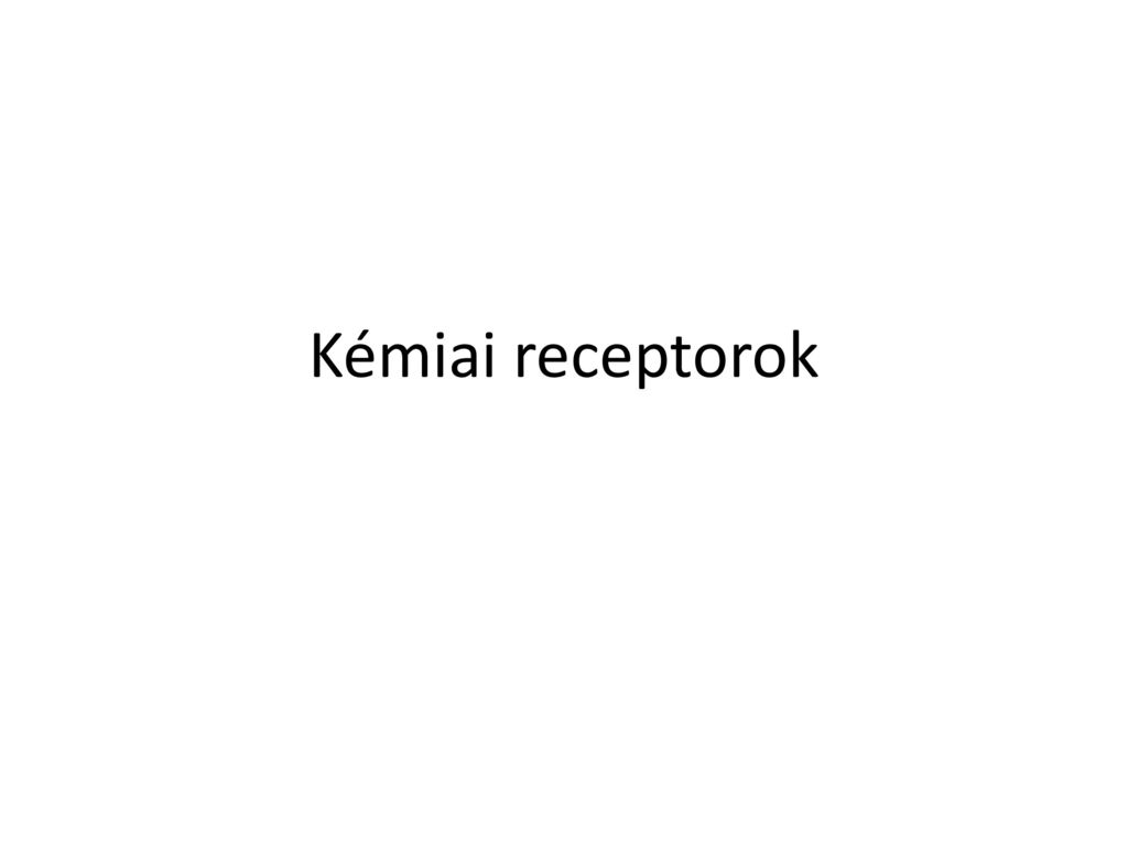 Kémiai receptorok