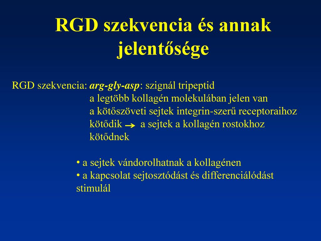 RGD szekvencia és annak jelentősége