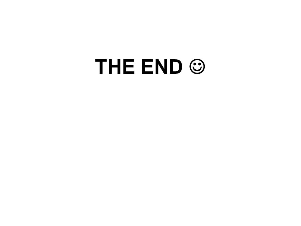 THE END 