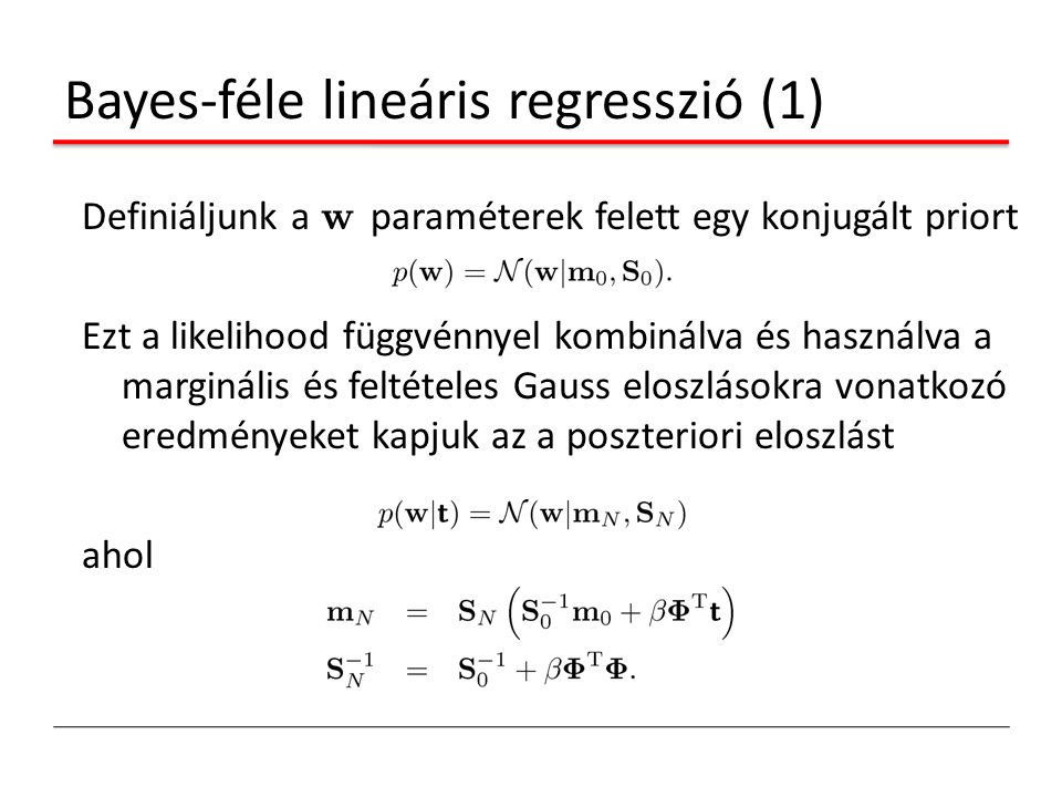 Bayes-féle lineáris regresszió (1)