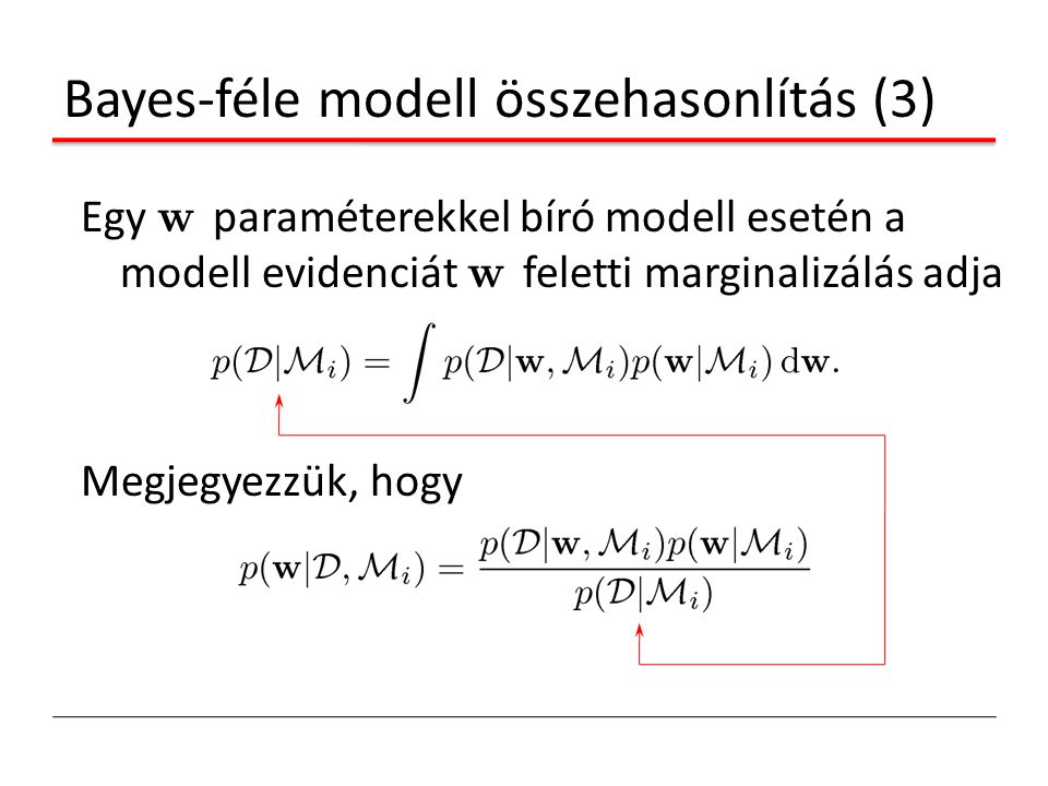 Bayes-féle modell összehasonlítás (3)