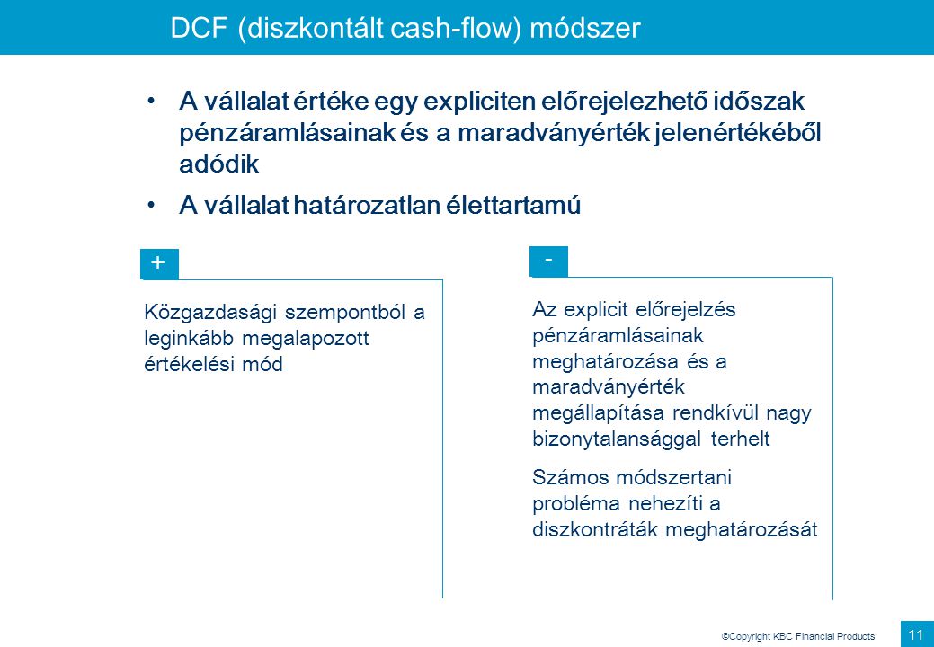 DCF (diszkontált cash-flow) módszer