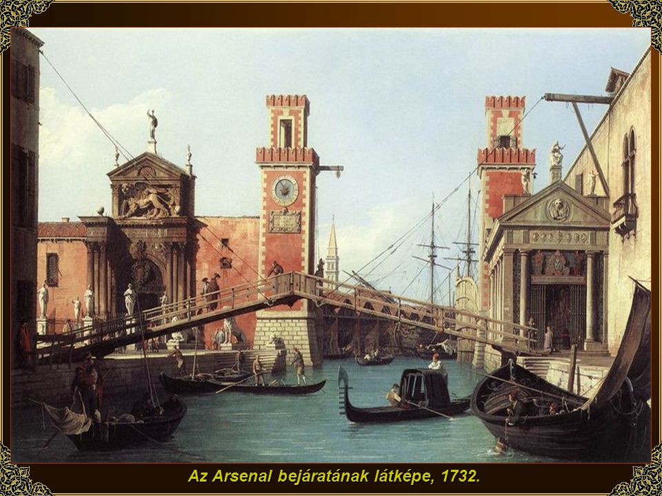 Az Arsenal bejáratának látképe, 1732.