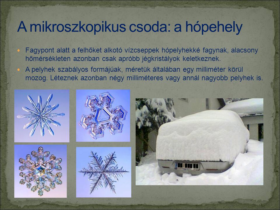 A mikroszkopikus csoda: a hópehely