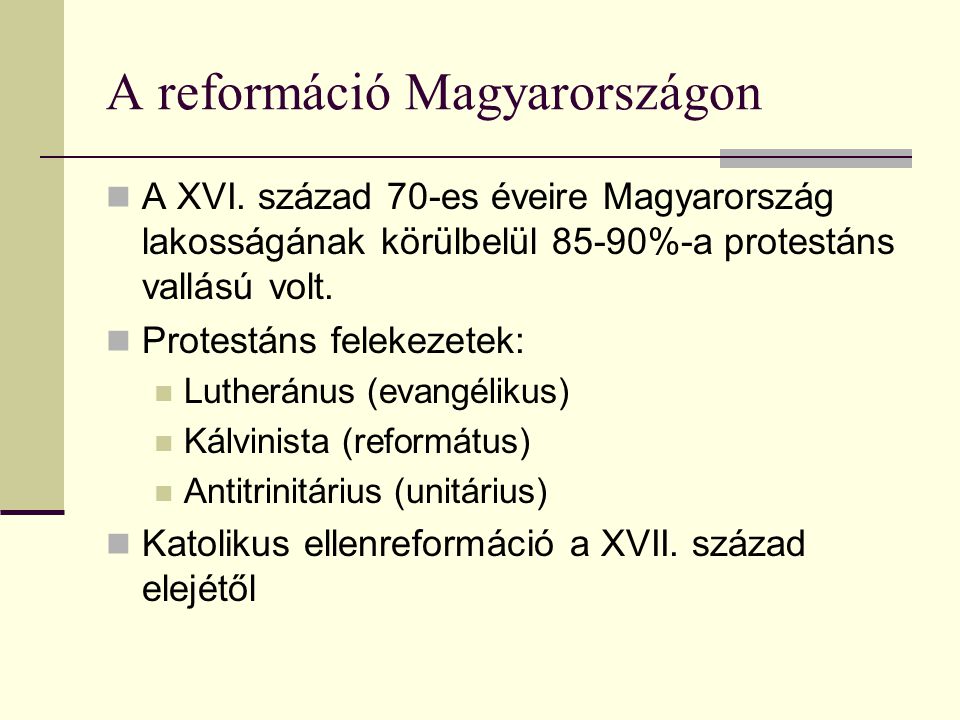 A reformáció Magyarországon